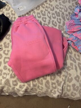 Comfrt Sorbet pink minimalist sweat set- size small